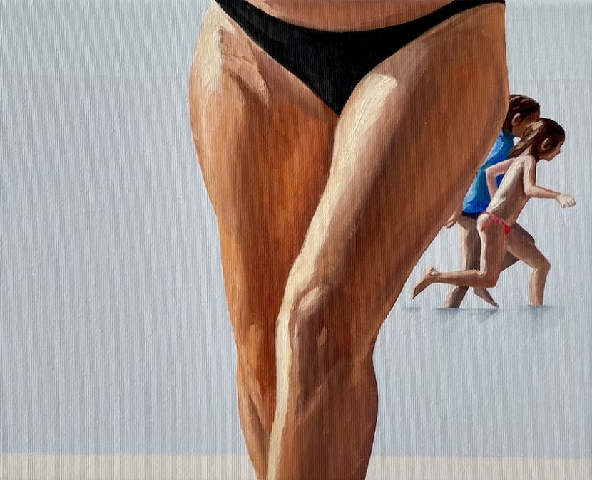 Escaping from the painting VII, 2020, oil on canvas, 24 x 30 cm