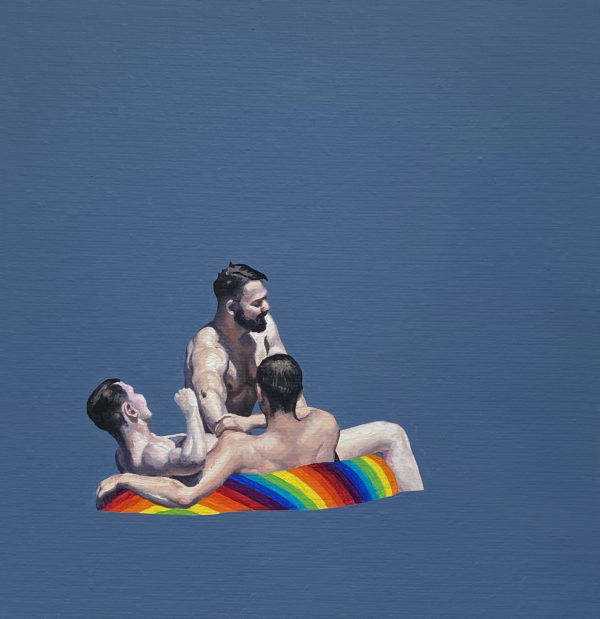 Rainbow III, 2021, oil on canvas, 30x30 cm