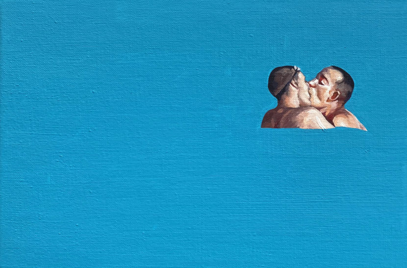 Lovers XII, 2021, oil on canvas, 20x30 cm