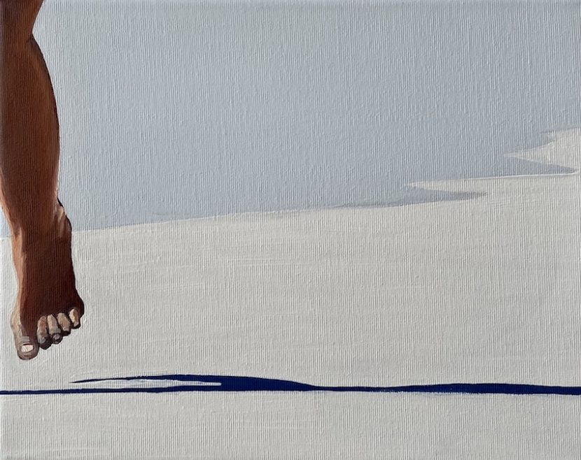 Escaping from the painting VI, 2020, oil on canvas, 24 x 30 cm