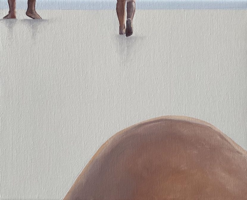 Escaping from the painting X, 2020, oil on canvas, 24 x 30 cm