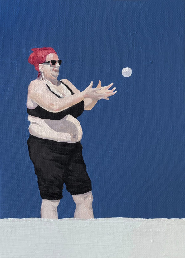 Carpe diem, 2021, oil on canvas, 18x13 cm