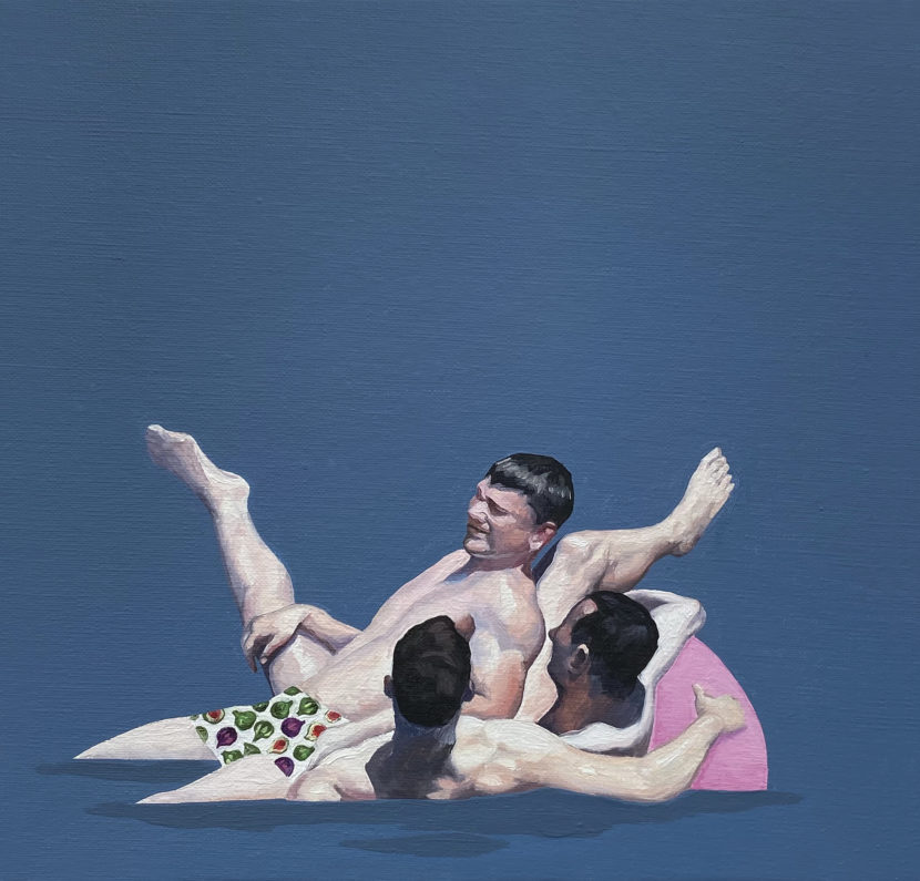 Rainbow II, 2021, oil on canvas, 30x30 cm