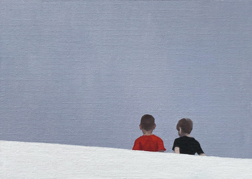 Let it go, 2021, oil on canvas on beaverboard, 13x18 cm