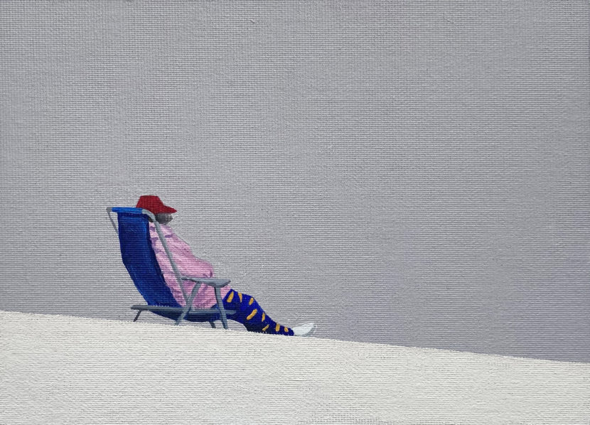 Let it be, 2021, oil on canvas on beaverboard, 13x18 cm