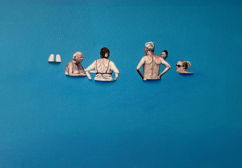 Dialogue III, 2022, oil on canvas, 70x100 cm