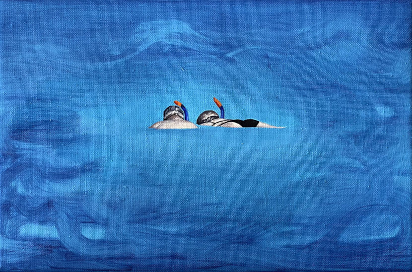 Glare VIII , 2021, oil on canvas, 20x30 cm