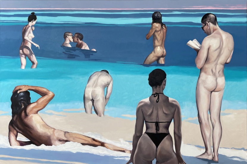 Dialogue V, 2022, oil on canvas, 100x150 cm