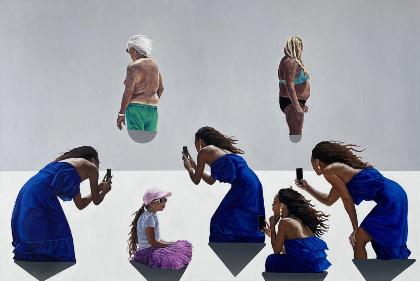 Dialogue VI, 2022, oil on canvas, 100x150 cm