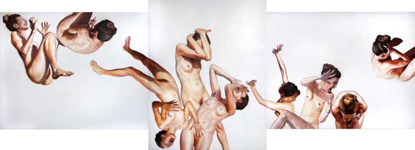 Untitled, 2026, oil on canvas, 710 x 255 cm