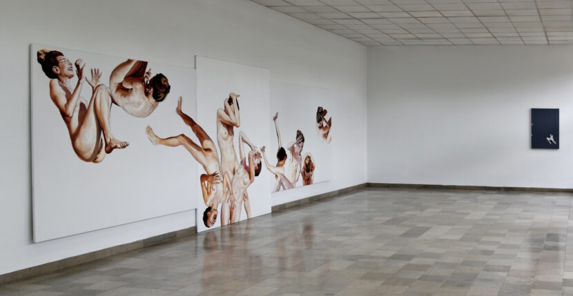 Ecstasy, 2026, oil on canvas, triptych, 255 x 710 cm